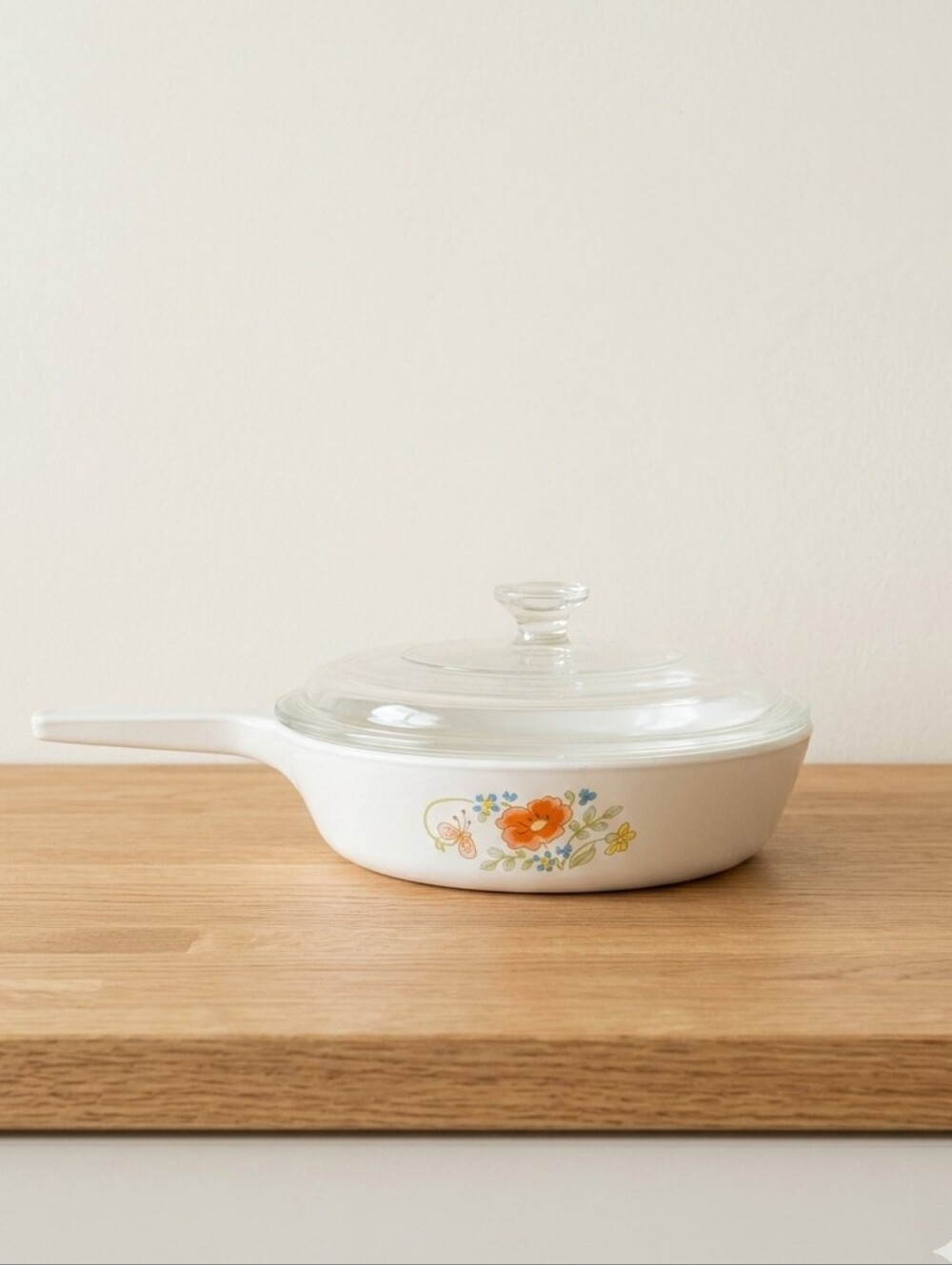 VTG CorningWare Wildflower with Pyrex Lid • Rare